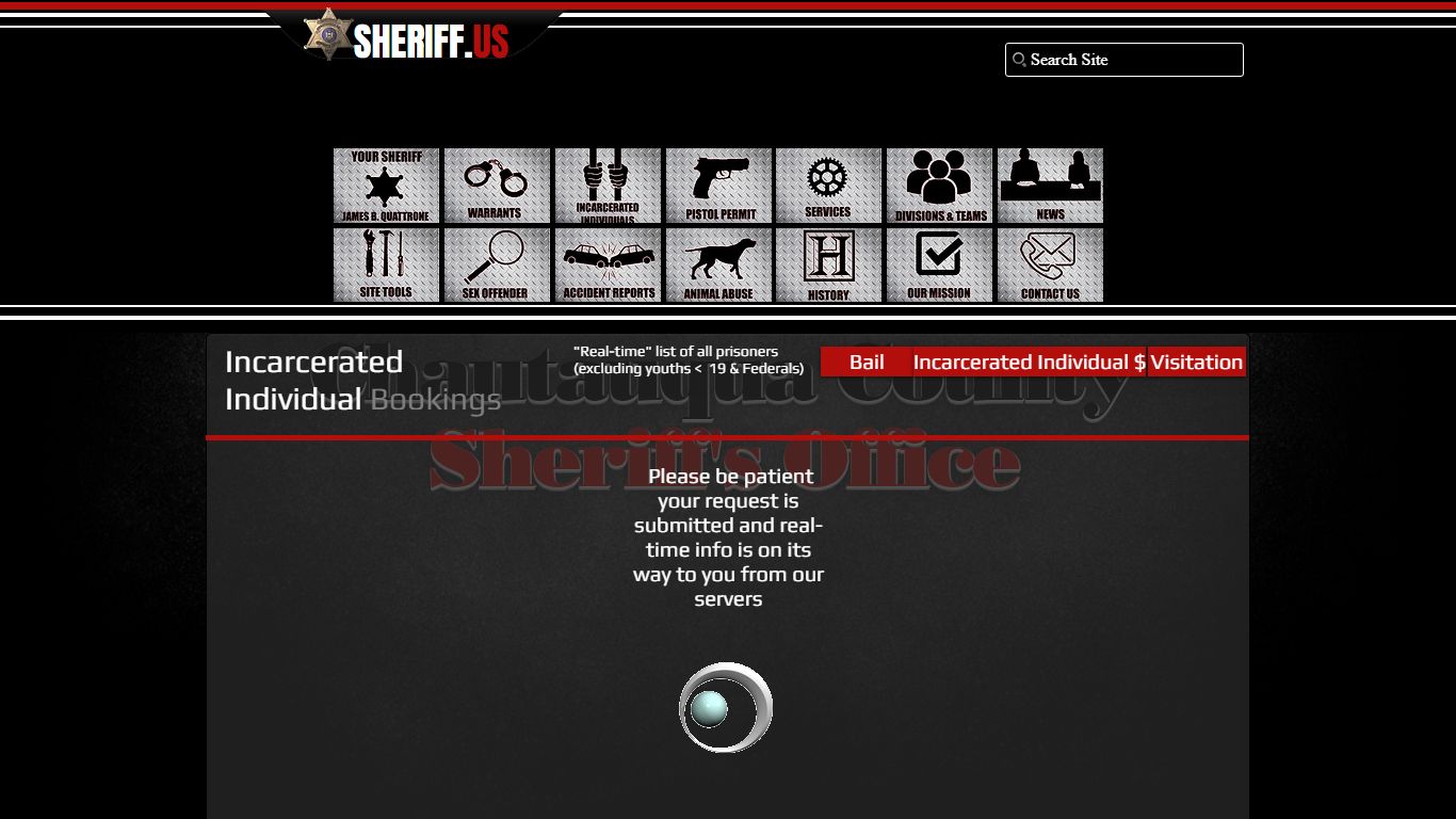 Prisoner Bookings - Chautauqua County Sheriff's Office